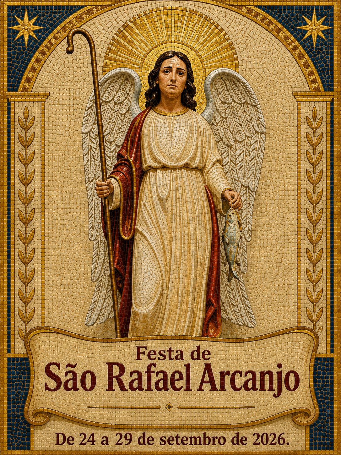 Arte oficial da Festa de São Rafael Arcanjo